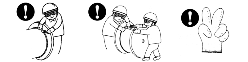 解梱とロープの引出し